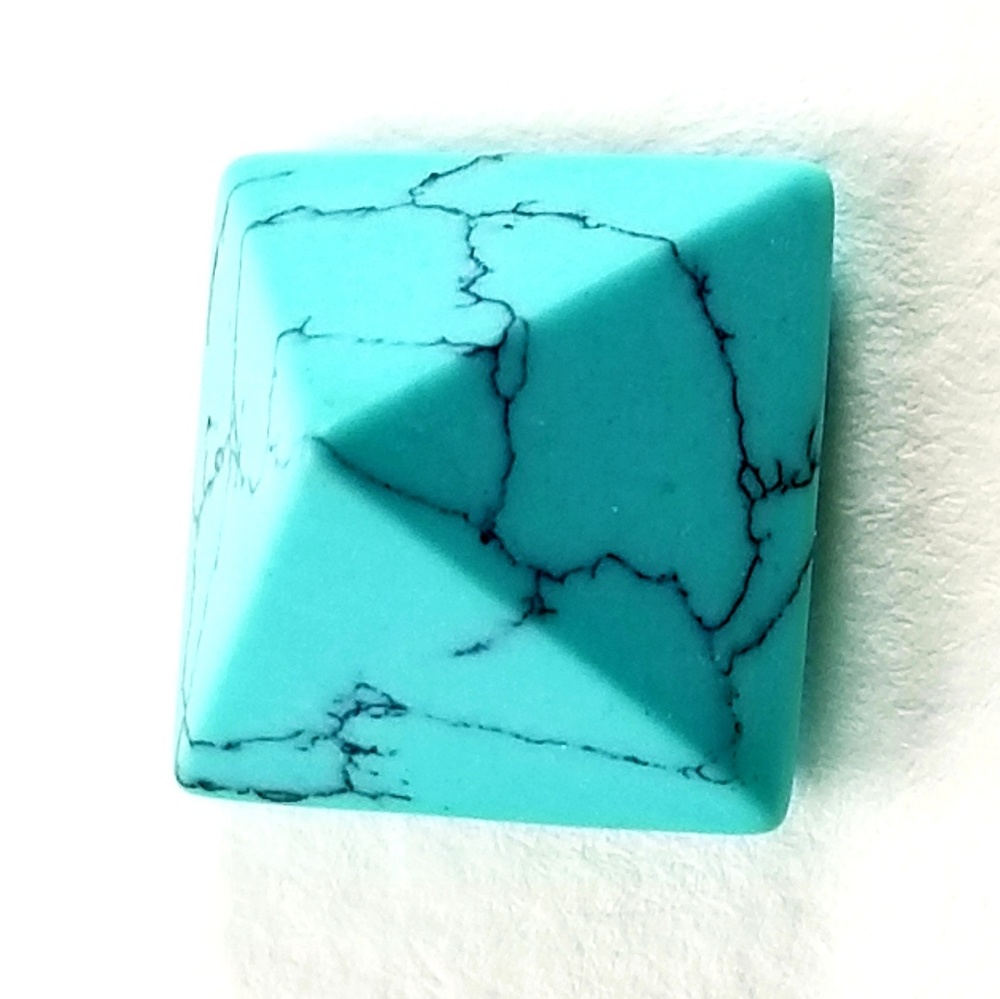 Turquoise Howlite Tie Pin - Picture 5 of 6